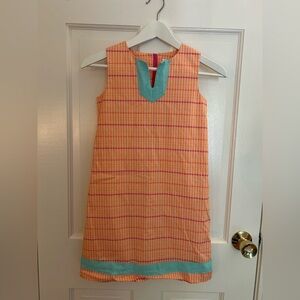Orange and Pink Striped Vineyard Vines Girls Dress Size 10